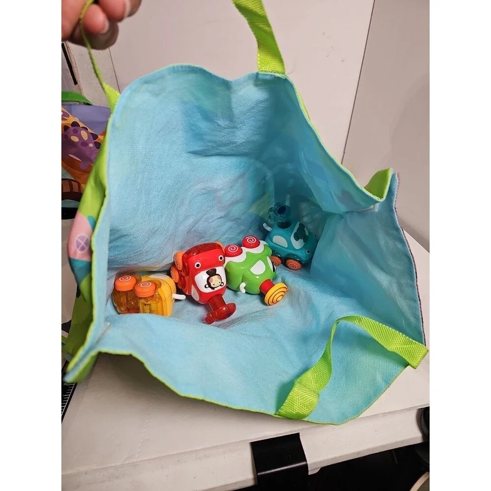 COVTOY Animal Car Toys with Storage Bag/Game Mat (Baby Toys 12-18 Months)